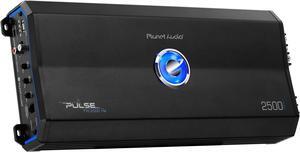 Planet Audio PL2500.1M Monoblock Car Amplifier - 2500 Watts, 2/4 Ohm Stable, Class A/B, MOSFET Power Supply, Great for Subwoofers