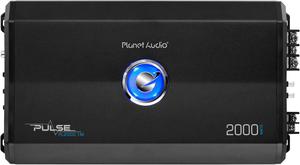 Planet Audio PL2000.1M Monoblock Car Amplifier - 2000 Watts, 2/4 Ohm Stable, Class A/B, Mosfet Power Supply, Great for Subwoofers