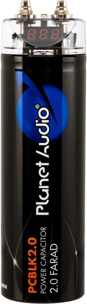 Planet Audio PCBLK2.0 – 2 Farad Car Capacitor For Energy Storage To Enhance Bass Demand From Audio System