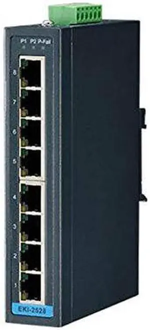 Advantech EKI-2528-BE 8-Port 10/100Mbps Unmanaged Ethernet Switch