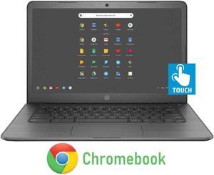 Newest HP 14-inch Chromebook HD Touchscreen Laptop PC (Intel Celeron N3350 up to 2.4GHz, 4GB RAM, 32GB Flash Memory, WiFi, HD Camera, Bluetooth, Up to 10 hrs Battery Life, Chrome OS , Black )