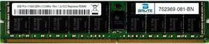 Brute Networks 752369-081-BN - 16GB PC4-17000 DDR4-2133Mhz 2Rx4 1.2v ECC Registered RDIMM (Equivalent to OEM PN # 752369-081)