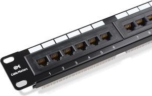 Cable Matters UL Listed Rackmount or Wall Mount 24 Port Cat6 Patch Panel (Cat 6 RJ45 Patch Panel)