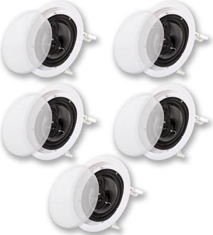 Acoustic Audio CS-IC83 in Ceiling 8" Home Theater 5 Speaker Set 3 Way 1750 Watt New CS-IC83-5S
