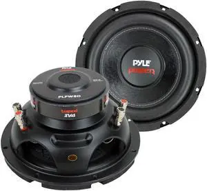 2) PYLE PLPW8D 8" 1600W Dual Voice Coil 4-Ohm Car Audio Subwoofers Speakers