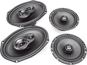 Skar Audio 6"x9" 300W 3 Way Coaxial and 6.5" 200W Car Audio Speakers System - 4 Speakers