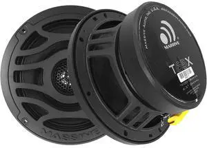 T65X - Massive Audio 6.5 Inch 120 Watts RMS / 480 Watts Peak, Marine Coaxial Speakers for Boats, UTVS, Off Road, Golf Carts, Motorcycles, Runabouts