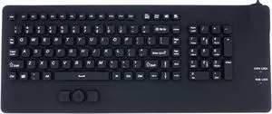 DSI Keyboard with Integrated Mouse Button - Industrial IP68 Waterproof Rugged Silicone IKB108