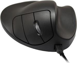 Hippus L2UB-LC Wireless Light Click HandShoe Mouse (Right Hand, Large, Black)
