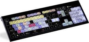Logickeyboard Compatible with Astra Backlit PC -Windows 7-10-  Shortcut Keyboard Steinberg Cubase 10 & Nuendo 8- LKBU-CBASE-APBH-US