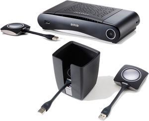 Barco CS-100 Bundle | Standalone Wireless Presentation System with ClickShare Tray and 2 Buttons