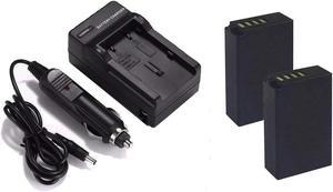 High Capacity Batteries for Nikon COOLPIX P1000 (2 Units) + AC/DC Travel Charger