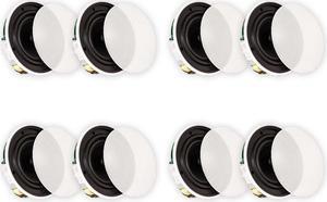 Theater Solutions TSQ670 in Ceiling 70 Volt 6.5" Speakers Quick Install 4 Pair Pack