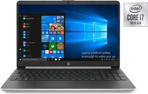HP 15t Laptop PC 15.6 Inch HD WLED 256GB SSD + 16GB Intel Optane Laptop (i7-1065G7, 8GB RAM, Iris Plus Graphics, Windows 10 Home, Silver) 15-dy1071wm