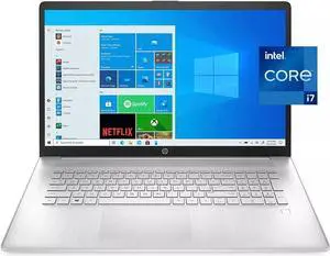 HP 17-CN0078CL 17.3" FHD (1920 x 1080) Laptop Intel Core i7-1165G7 2.8 GHz 8GB DDR4- 3200 MHz RAM 512GB PCIe NVMe M.2 SSD Intel Iris Xe Graphics Windows 11 Home, 3C9N4UA