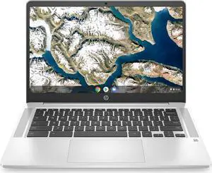 HP Chromebook 14a-na1083cl 14" FHD IPS Intel Celeron N4500 1.10 GHz up to 2.80 GHz 4GB RAM 128GB eMMC Intel UHD Graphics Chrome OS Laptop, B Grade - 67U94UA