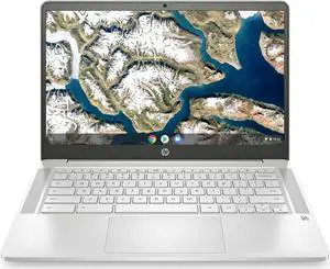 HP Chromebook 14A-NA1043CL 14" FHD Laptop Intel Celeron N4500 1.1 GHz up to 2.8 GHz Dual Core 4GB LPDDR4x-2933 RAM 64GB eMMC Intel UHD Graphics Chrome OS - 4N941UA