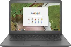 HP Chromebook 14 G5 14" HD Laptop Intel Celeron N3350 Dual Core 1.1 GHz up to 2.40 GHz Intel HD 500 Graphics 4GB SDRAM 16GB eMMC Chrome OS, B Grade, Gray - 3NU63UT