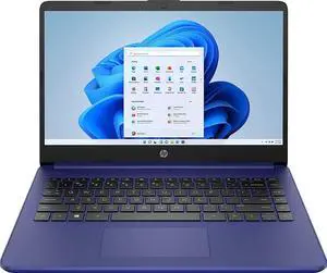 HP 14-cf2703ds 14" HD Laptop Intel Celeron N4120 1.10GHz up to 2.60GHz, 4-cores, Intel UHD Graphics 600 4GB DDR4-2400 MHz RAM 64GB eMMC Windows 11 Home - 6L6Y0UA