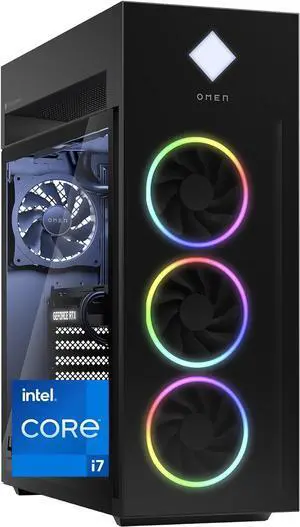 HP OMEN 45L Gaming Desktop Intel Core i7-13700K 2.50 GHz up to 5.40 GHz 32GB DDR5-5200 1TB SSD NVIDIA GeForce RTX 4060Ti Windows 11 Home, Black, B Grade -  6N0B3AV-V020