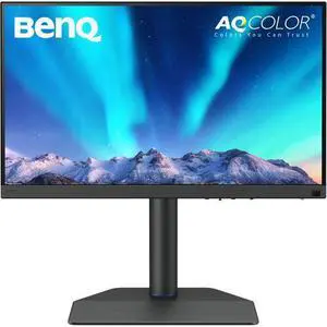 BenQ PhotoVue 27" 4K UHD IPS Monitor 5ms GtG 16:9 1000:1 HDR10 & HLG, Tilt, Swivel and Height Adjustment, SD Card Reader, USB-C Anti-Glare HDMI & DisplayPort - SW272U