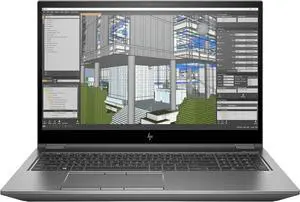 HP ZBook Fury 15 G7 Mobile Workstation 15.6" FHD IPS Intel Core i7-10850H 2.7 GHz 32GB DDR4 512GB SSD Quadro T2000 Max-Q Design Backlit KB, Windows 11 Pro Laptop, Gray - 30R36US-I008