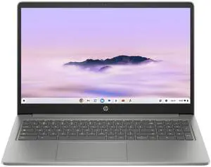 HP Chromebook 15a-nb0033dx 15.6" FHD Intel Core i3-N305 0.8 GHz up to 3.8 GHz 8GB RAM 128GB UFS Intel UHD Graphics ChromeOS, Mineral Silver, Minor Scratches and Dents - 8D616UA