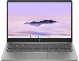 HP Chromebook 15a-nb0000 15.6" FHD IPS Intel Core i3-N305 0.8 GHz 8GB RAM 128GB UFS Intel UHD Graphics Chrome OS Laptop, Mineral Silver, Minor Scratches and Dents - 793Y5AV-I509