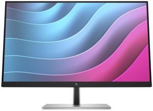 HP E24 G5 23.8" FHD IPS Monitor 16:9, 5ms, 75 Hz, 1000:1, 250 nits, USB-B hub, HDMI & DisplayPort Height Adjustment, HP Eye Ease - 6N6E9A9