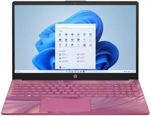 HP 15-fd0104ds 15.6" Intel Processor N100 0.8 GHz up to 3.4 GHz 4GB DDR4 RAM 128GB UFS Intel UHD Graphics Windows 11 Home Laptop, Pink - A93V9UA