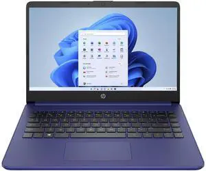 HP 14-dq3210ca 14" FHD IPS Intel Celeron N4500 1.1 GHz up to 2.8 GHz 4GB DDR4 128GB PCIe NVMe M.2 SSD Intel UHD Graphics Windows 11 Home in S mode Laptop, Blue - 6P024UA