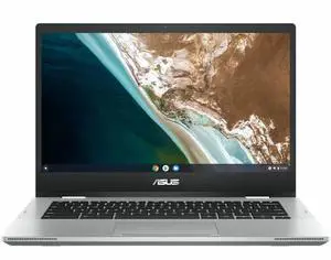 ASUS Chromebook CX1 14" Intel Celeron N4500 1.1 GHz up to 2.8 GHz 4GB RAM 64GB eMMC Intel UHD Graphics ChromeOS Laptop, Silver - CX1400CKA-WS01-CB