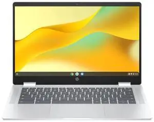 HP Chromebook x360 14bt-cd000 14" Intel Processor N200 3.2 GHz up to 3.7 GHz 4GB RAM 64GB SSD Intel UHD Graphics ChromeOS Laptop, Silver - 9V8W8AV-I001