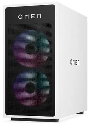 HP OMEN 35L GT16-0000a AMD Ryzen 5 8500G 3.5 GHz up to 5.0 GHz 16GB DDR5 512GB SSD NVIDIA GeForce RTX 4060 Windows 11 Home Gaming Desktop, White - A32XJAV-V004