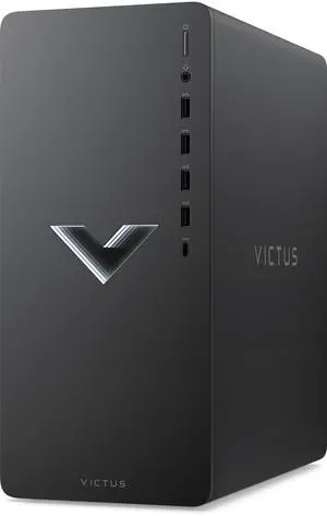 HP VICTUS 15L TG02-0325M  AMD Ryzen 5 5600G 3.9GHz up to 4.4GHz 8GB DDR4 256GB SSD AMD Radeon RX 6400 Windows 11 Home Gaming Desktop, Mica Silver - 59A32AV-V130