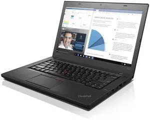 Lenovo ThinkPad T460 14" FHD Intel Core i5-6300U 2.4GHz up to 3.0GHz 8GB DDR3L 256GB SSD Intel HD Graphics 520 Windows 11 Pro Laptop, Black - 20FMS0AF00-I001