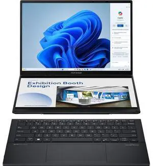 ASUS Zenbook DUO UX8406 14" 3K OLED Touchscreen Intel Core Ultra 9 185H 2.3 GHz up to 5.1 GHz 32GB 1TB M.2 NVMe SSD Intel Arc Graphics Windows 11 Home Laptop - UX8406MA-PS99T ASUS Zenbook DUO UX8406 14" 3K OLED Touchscreen Intel Core Ultra 9 185H 2.3 GHz up to 5.1 GHz 32GB 1TB M.2 NVMe SSD Intel Arc Graphics Windows 11 Home Laptop - UX8406MA-PS99T
