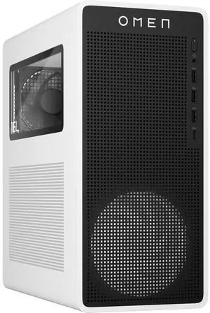 HP Omen 16L TG03-0100T Gaming Desktop Intel Core i7-14700F 1.50 GHz up to 5.40 GHz 16GB DDR5-4800 2TB NVMe M.2 SSD AMD Radeon RX7600 Windows 11 Home, White - B4SU7AV-V001