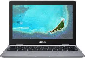 ASUS Chromebook CX22NA 11.6" Intel Celeron N3350 1.1GHz up to 2.4GHz 4GB 32GB eMMC Intel UD Graphics 500 Chrome OS Laptop, Gray - CX22NA-211.BB01