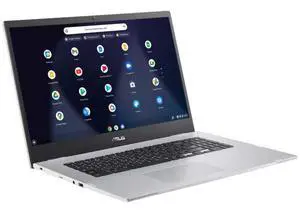 ASUS Chromebook CX1 (CX1700) 17.3" FHD Intel Celeron N4500 1.1 GHz up to 2.8 GHz 4GB 64GB eMMC Intel UHD Graphics Chrome OS Laptop, Silver - CXB170CKA-BCL64N6