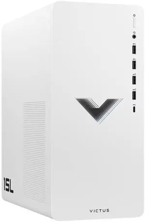 HP Victus 15L TG02-2000t Intel Core i7-14700F 1.5 GHz up to 5.4 GHz 32GB DDR4 512GB SSD NVIDIA GeForce RTX 4060 Windows 11 Home Gaming Desktop, White - 8S0B5AV-V063