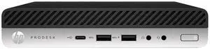 HP ProDesk 600 G4 Intel Core i7-8700T 2.40 GHz up to 4 GHz 8 GB DDR4 256 GB SSD Intel UHD Graphics 630 Windows 11 Pro Desktop Mini, Black - 2YE29AV-E013 HP ProDesk 600 G4 Intel Core i7-8700T 2.40 GHz up to 4 GHz 8 GB DDR4 256 GB SSD Intel UHD Graphics 630 Windows 11 Pro Desktop Mini, Black - 2YE29AV-E013