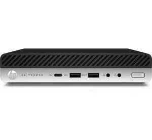 HP EliteDesk 800 G4 Intel Core i5 8500T 2.1 GHz up to 3.5 GHz 8 GB DDR4 256GB SSD Intel UHD Graphics 630 Windows 11 Pro Desktop Mini, Black, Minor Scratches and Dent - 5PC35EC-I011 HP EliteDesk 800 G4 Intel Core i5 8500T 2.1 GHz up to 3.5 GHz 8 GB DDR4 256GB SSD Intel UHD Graphics 630 Windows 11 Pro Desktop Mini, Black, Minor Scratches and Dent - 5PC35EC-I011