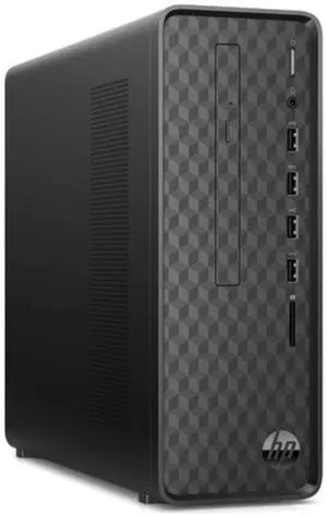 HP Slim S01-pF1046b Intel Core i3-10100 3.60 GHz up to 4.3 GHz 8GB DDR4 256GB SSD Windows 11 Home Desktop, Black - 9EE15AA HP Slim S01-pF1046b Intel Core i3-10100 3.60 GHz up to 4.3 GHz 8GB DDR4 256GB SSD Windows 11 Home Desktop, Black - 9EE15AA