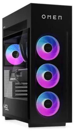 HP OMEN MAX 45L GT23-0000M AMD Ryzen 9 9900X 4.4 GHz up to 5.6 GHz 64GB DDR5 2TB SSD NVIDIA GeForce RTX 5070 Windows 11 Home Gaming Desktop, Black - BQ3V9AV-V011 HP OMEN MAX 45L GT23-0000M AMD Ryzen 9 9900X 4.4 GHz up to 5.6 GHz 64GB DDR5 2TB SSD NVIDIA GeForce RTX 5070 Windows 11 Home Gaming Desktop, Black - BQ3V9AV-V011