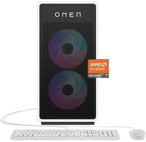 HP OMEN 35L GT16-0364 AMD Ryzen 7 8700G 4.2 GHz up to 5.1 GHz Kingston FURY 32 GB 1 TB SSD NVIDIA GeForce RTX 5070 Windows 11 Home Gaming Desktop, White - B97MYAA HP OMEN 35L GT16-0364 AMD Ryzen 7 8700G 4.2 GHz up to 5.1 GHz Kingston FURY 32 GB 1 TB SSD NVIDIA GeForce RTX 5070 Windows 11 Home Gaming Desktop, White - B97MYAA