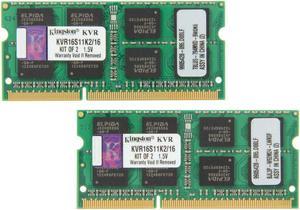 Kingston KVR16S11K2/16  16GB 1600MHz DDR3 Non-ECC CL11 SODIMM (Kit of 2)
