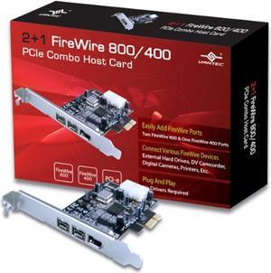 Vantec 2+1 FireWire 800/400 PCIe Combo Host Card (UGT-FW210)