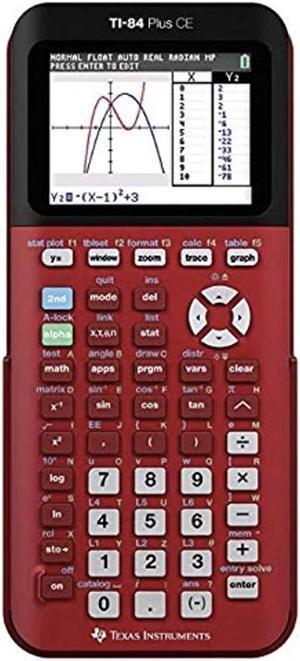 TI-84 Plus CE Color Graphing Calculator, Red