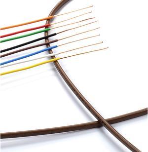 THE CIMPLE CO - Thermostat Wire 18/8 - Brown - Solid Copper 18 Gauge, 8 Conductor - CL2 (UL Listed) CMR Riser Rated (CL3) - Residential, Commercial and Industrial Rated - 18-8, 50 Feet